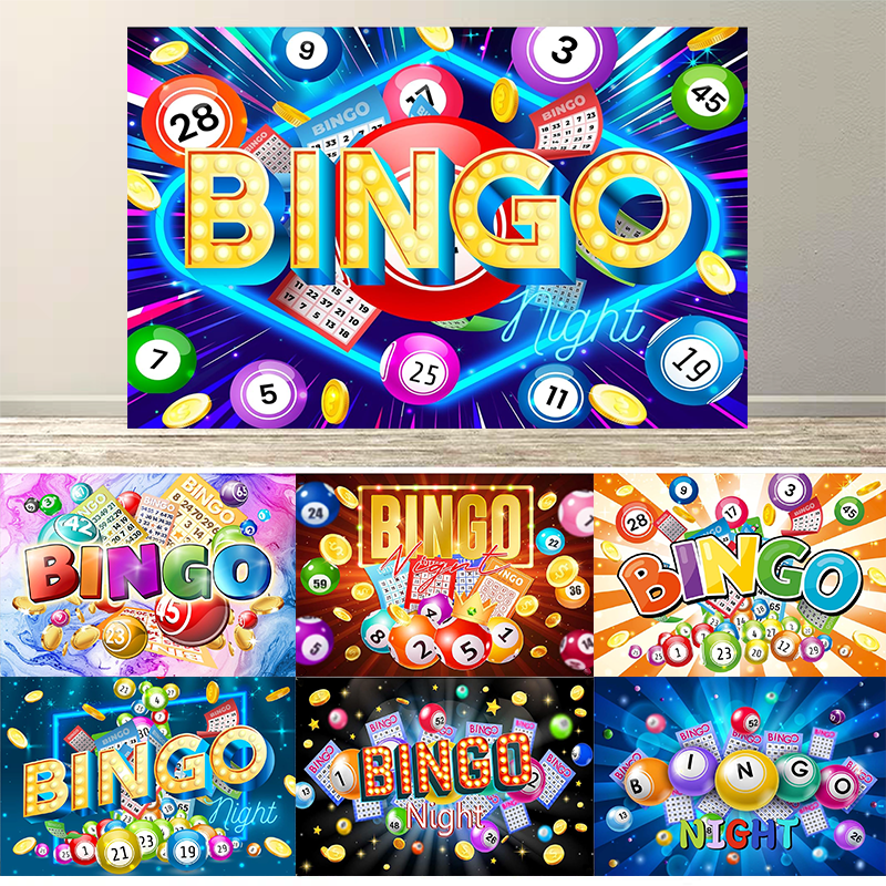 Photography Winner - Colorful Bingo Night Backdrop Winning Snooker
