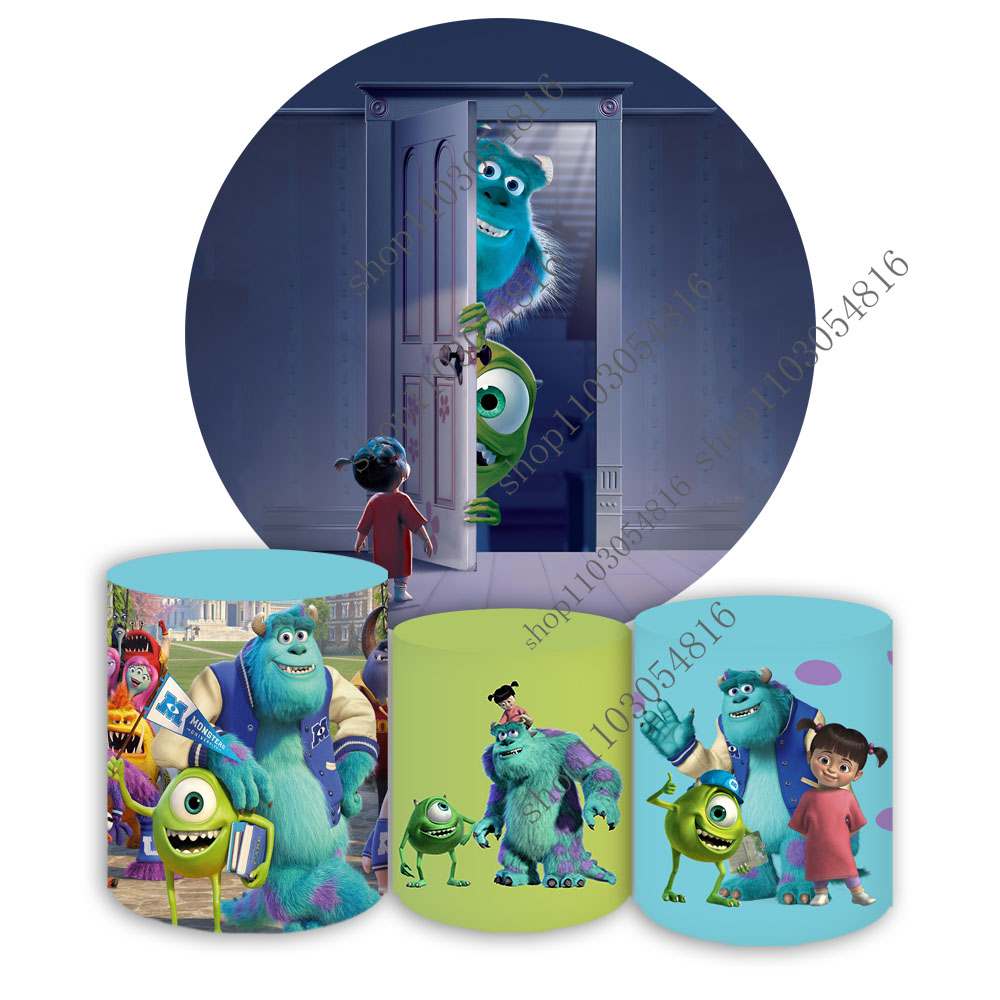 Photography University - Monsters University Inc Round Photography Backdrop