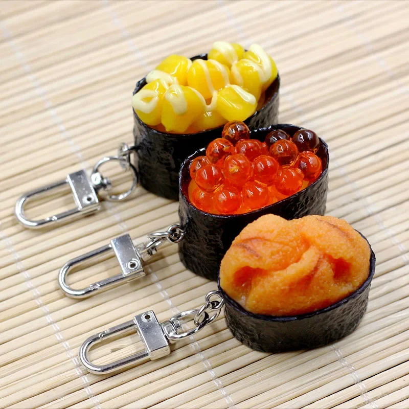Photography High Key - High End Japanese Sushi Keychain Creative