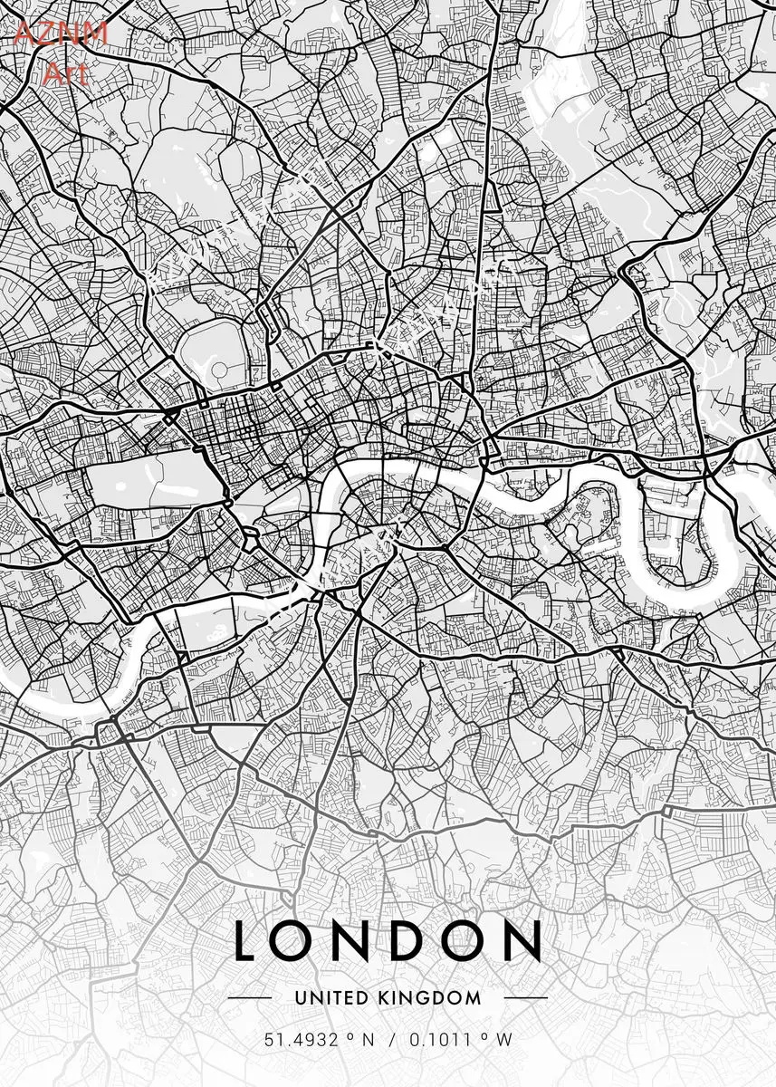 City Map Artwork Poster Paris  - Photography Black And White recensione e prezzo