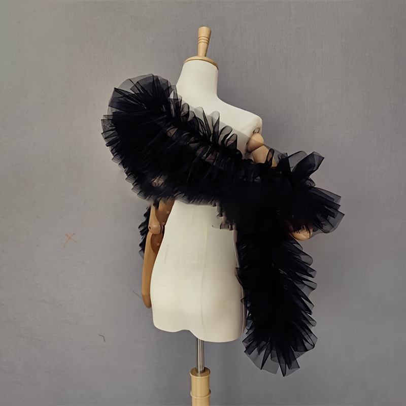 Black fluffy gauze shawl bride - Photography Wedding recensione e prezzo