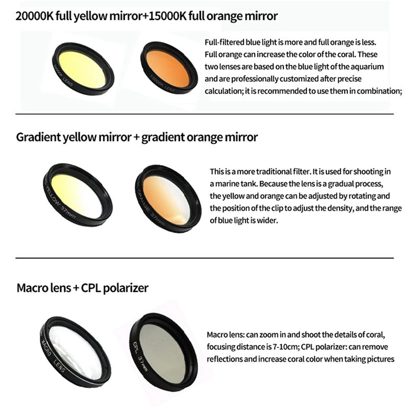 A13E-4X Aquarium Lens Fish Tan - Photography Yellow Filter recensione e prezzo