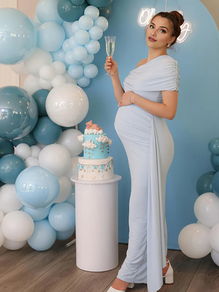 Elegant Light Blue One Shoulde - Photography Natural Lighting recensione e prezzo