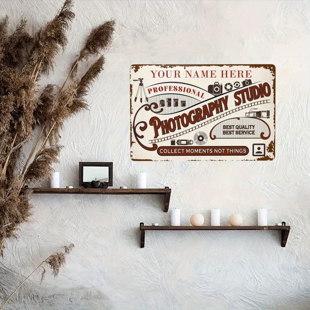 Custom Name Text Metal Sign Pe - Photography Names recensione e prezzo