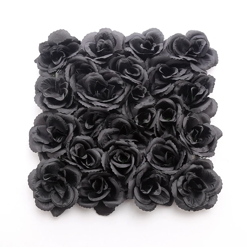8Pcs/lot Silk Black Rose Backg - Photography Black And White recensione e prezzo