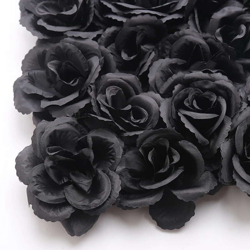8Pcs/lot Silk Black Rose Backg - Photography Black And White recensione e prezzo
