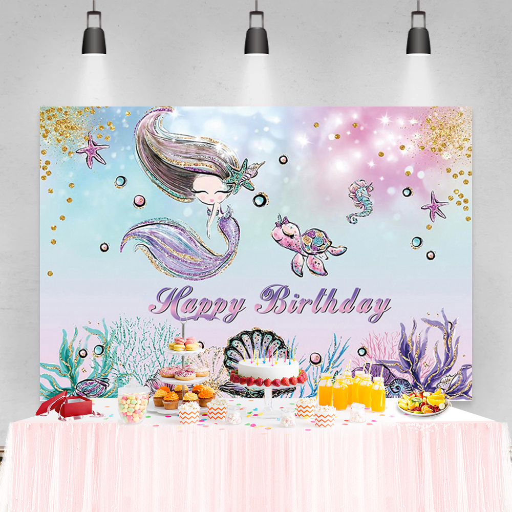 Mermaid Birthday Party Decorti - Photography Names recensione e prezzo