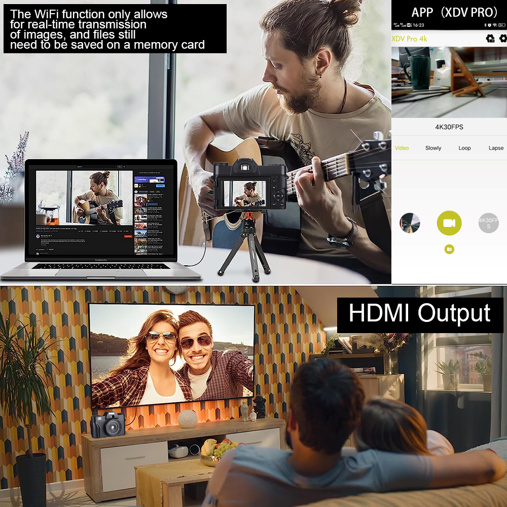 4K HD Video Camera 48MP DSLR D - Photography Natural Lighting recensione e prezzo