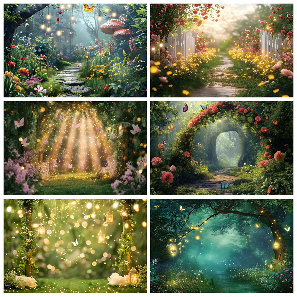 Fairy Tale Garden Backdrop for - Photography Natural Lighting recensione e prezzo