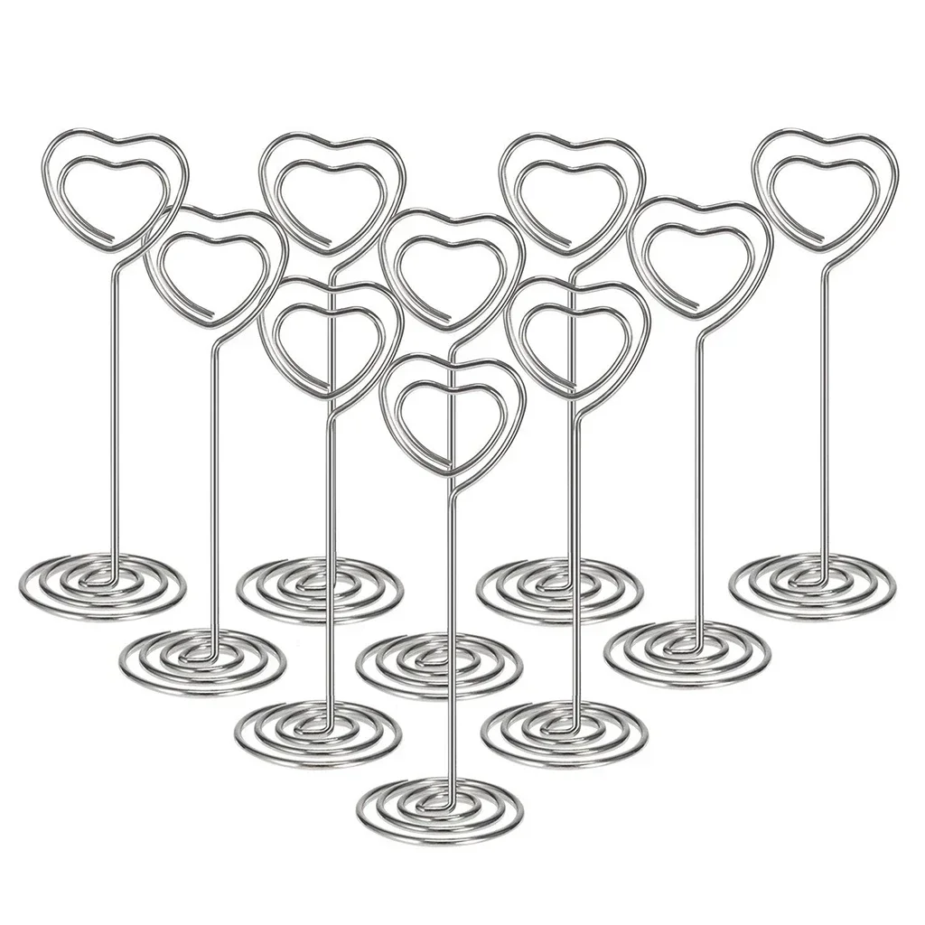 10pcs Heart Shape Table Number - Photography Names recensione e prezzo