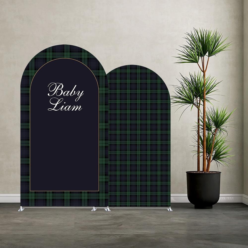 Custom Name Green Plaid Arch B - Photography Names recensione e prezzo