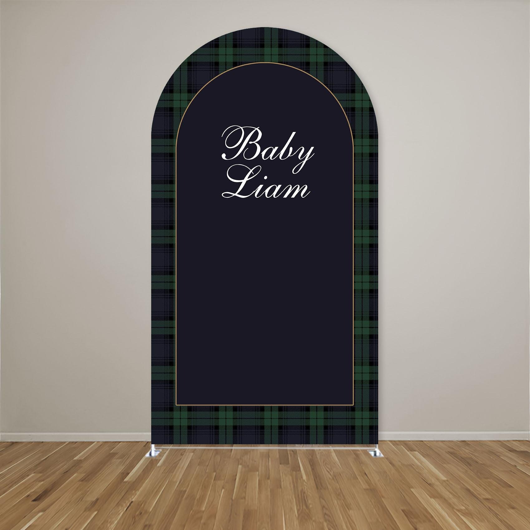 Custom Name Green Plaid Arch B - Photography Names recensione e prezzo
