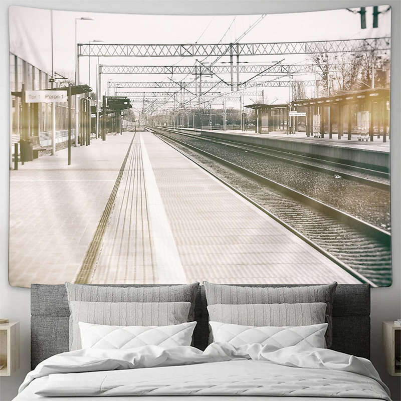 unframed Vintage Train Landsca - Photography Black And White recensione e prezzo